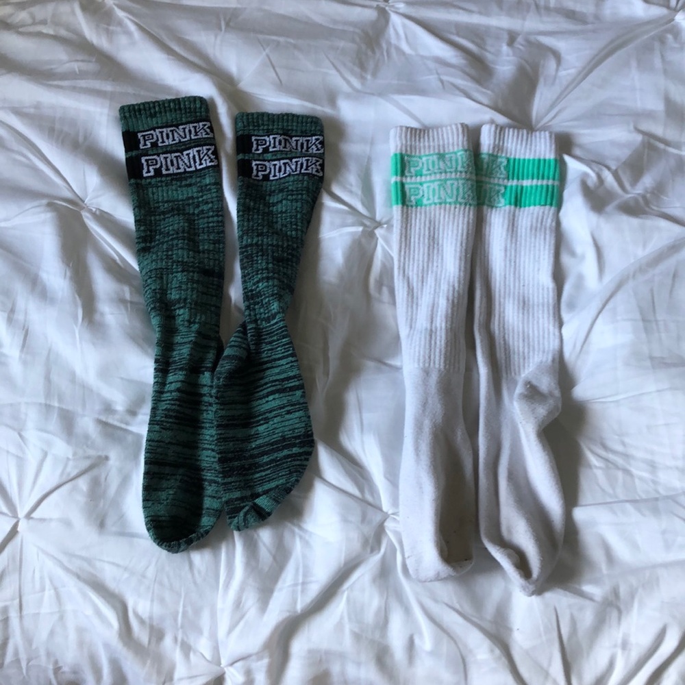 PINK Mid-Calf Socks